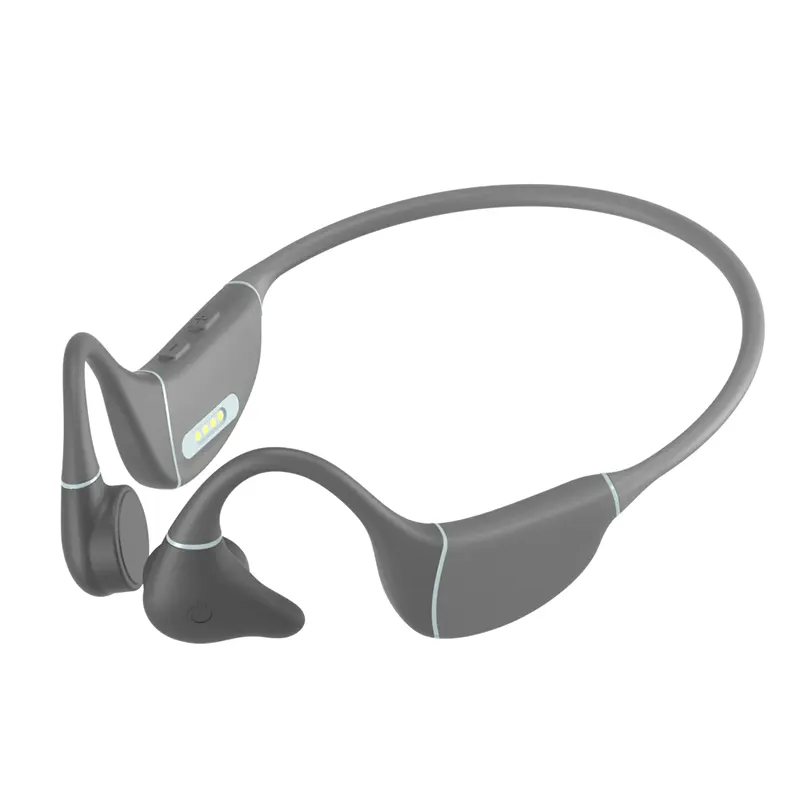 Pengeras suara tahan keringat tahan air XZH, earbud konduksi tulang Bluetooth, Ideal untuk lari