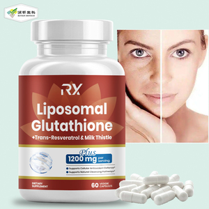Customized <strong>Best</strong> Skin Whitening Liposomal L-<strong>Glutathione</strong> Capsules 1200mg With Milk Thistle - Product Image 1