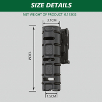 Holster tactique en polymère à rotation 360° réglable à dégagement rapide sans sangle pour agents de sécurité et accessoires de chasse