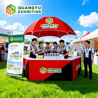 Carpa de Quiosco Redonda con Diseño de Logotipo Personalizado, Carpa Hexagonal Promocional para Eventos de Venta de Alimentos