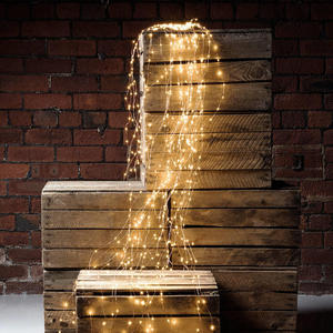 200 LED albero <span class=keywords><strong>di</strong></span> <span class=keywords><strong>natale</strong></span> vite Light 10 ramo filo <span class=keywords><strong>di</strong></span> rame filo filo <span class=keywords><strong>di</strong></span> plastica calda bianca lampada da fata a batteria per uso esterno - Product Image 3
