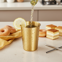 Mug à bière en acier inoxydable monocouche 304 de 500 ml/600 ml pour café, bière, camping - Design classique de tasse droite, résistant aux bris