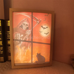 Éclairage LED Peinture <span class=keywords><strong>Dessin</strong></span> Décoratif Chambre à coucher Veilleuse Comic Sketching <span class=keywords><strong>Anime</strong></span> Design Cadeaux Créatifs Luminosité Réglable - Product Image 4