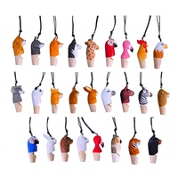 Sifflets en bois massif gravés à la main, motif cube, animaux sculptés, ornements suspendus, jouets artisanaux écologiques pour enfants