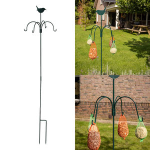Esschert Design Wholesale <span class=keywords><strong>Station</strong></span> d'alimentation pour oiseaux de jardin en acier doux pour l'extérieur, crochet pour suspendre les aliments. - Product Image 2