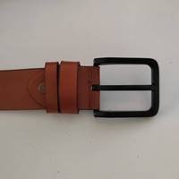 Ceinture pour homme vintage classique en alliage PU, style large, 3,8 cm, avec boucle à ardillon