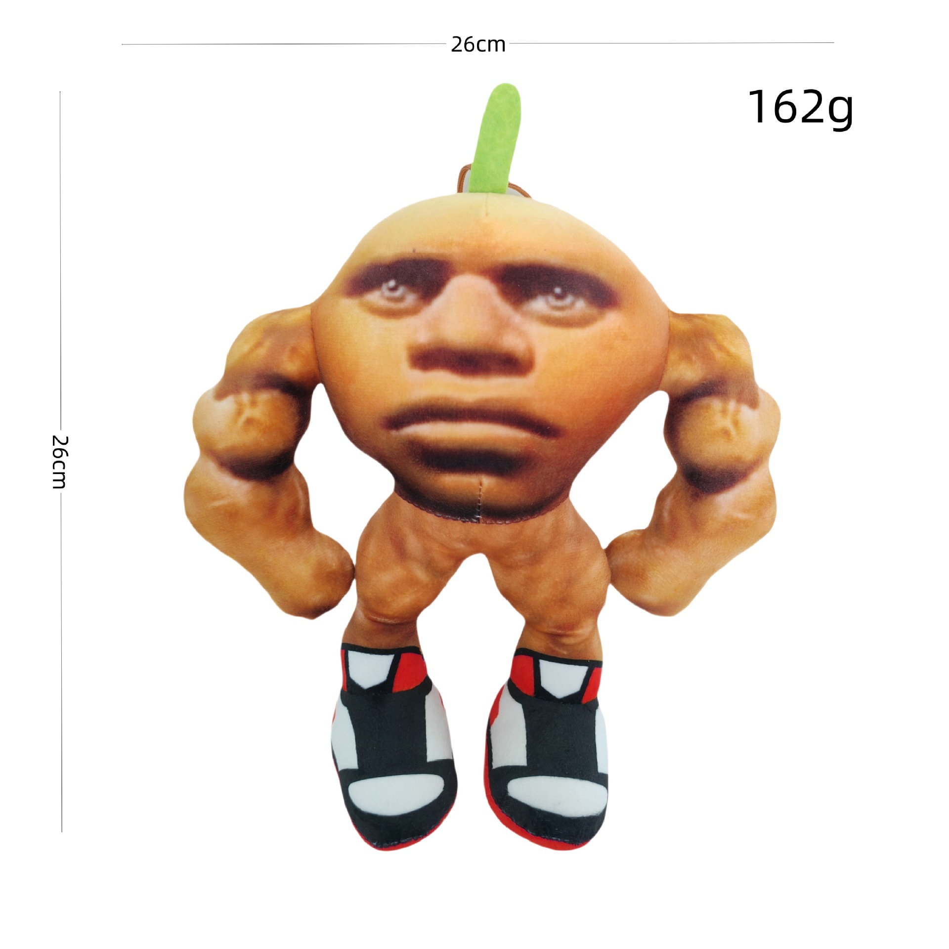 Uomo muscoloso arancione con logo