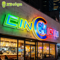 Lettres lumineuses LED personnalisées 3D, couleur magique, étanches IPX7, enseignes publicitaires extérieures pour entreprises, éclairage de magasins et de voitures