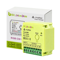 Contrôleur de bande LED RGB CW Bilihondim Matter Over Thread, module numérique intelligent, entrée Google Assistant, 1 canal, 200W