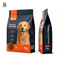 Bolsa de 5 kg para Alimento Seco para Perros, Impresa a Medida, de Alta Barrera, con Lámina de Aluminio, Certificada por la FDA, con Fondo Plano