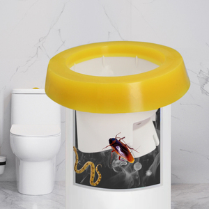 Horing RHF601 2025 Kit d'étanchéité pour toilettes <span class=keywords><strong>anti</strong></span>-éclaboussures avec couvercle en plastique, joint en cire de qualité supérieure, usage domestique, design moderne, garantie 5 ans - Product Image 1