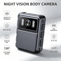 Kamera Tubuh Mini Winait Full HD1080p, Perekam Video Digital Portabel dengan Penglihatan Malam Inframerah