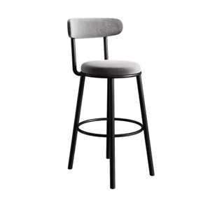 Penjualan pabrik kursi <span class=keywords><strong>Bar</strong></span> bangku tinggi meja <span class=keywords><strong>bar</strong></span> kain ringan mewah sandaran modis berkualitas tinggi bangku tinggi rumah tangga - Product Image 2