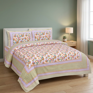 Reversible Bedding Bedspread Printed <b>Throw</b> Blanket 100% Cotton Quilts 2025 House Bedding Indian <b>White</b> Cotton Hand Block Printed - Product Image 2
