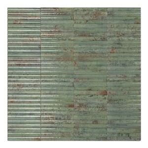 Azulejo Verde Óxido Mali 15 x 30 cm, 8.5 mm de Grosor, Acabado Brillante, Bordes Irregulares - Product Image 2