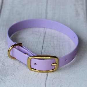 Collier personnalisé lilas imperméable à l'eau et aux odeurs résistant à la rouille en Tpu / Pvc pour animaux de compagnie ensemble de colliers de chien de créateur imprimés en gros - Product Image 1