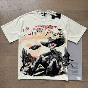 Vintage <b>Gothic</b> Graphic T <b>Shirt</b> Men Oversized Streetwear Cotton Tee Retro Punk Hip Hop Printed Casual T-<b>Shirt</b> - Product Image 4