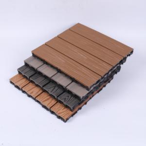 Dalles de terrasse en WPC à faire soi-même, anti-corrosion, antioxydantes, dalles de sol extérieures avec matériau en bois-plastique pour l'extérieur - Product Image 1