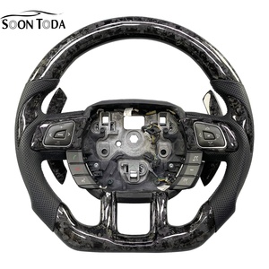 Volant personnalisé en fibre de carbone forgée noire et cuir Napa perforé pour Land <span class=keywords><strong>Rover</strong></span> <span class=keywords><strong>Range</strong></span> <span class=keywords><strong>Rover</strong></span> <span class=keywords><strong>Evoque</strong></span> 2011-2019 - Product Image 4