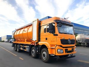 Camión de Succión de Aguas Residuales Shacman 8x4 de 33m³, Bomba de Vacío con Motor Auxiliar y Bomba de Alta Presión PTO Sandwich, Camión Multiusos para Limpieza de Alcantarillado - Product Image 2