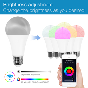 BLE thông minh e27led ánh sáng 9 wát RGB Trắng Dimmable Alexa/Google nhà tương thích thanh thiết kế cho khách sạn <span class=keywords><strong>Android</strong></span> hoạt động - Product Image 6