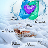 Meilleure vente supermarché dosettes de détergent à lessive floral capsules de protection de couleur produit de vente chaud