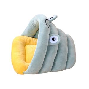 Niedliches Kleines Froschförmiges Stoff-Haustierbett für Katzen mit Halbgeschlossener Form für Alle Jahreszeiten Geeignet Entzückendes Tunnelbett - Product Image 2