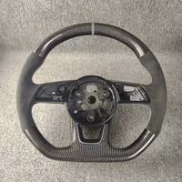 Volant sport à fond plat en cuir et fibre de carbone RS pour Audi A4 A5 TT A6 RS8 RS4 S4 Q5 Q7 Q8 R8 S6 RS6 RS3 RS5 A4L A3 RS7