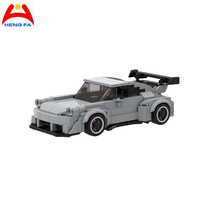 Henghui juguetes niños bloque de construcción famoso coche de carreras conjuntos de montaje para niños construye pequeño modelo kit DIY coches de ladrillo técnico