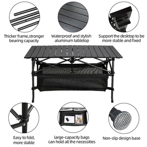 Table de camping pliable légère en aluminium avec sac de rangement - Product Image 4