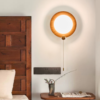 Vente en gros Interrupteur à tirette en fer Applique murale LED moderne pour chambre et salon Applique murale à intensité variable