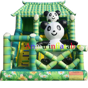 Un ensemble <span class=keywords><strong>de</strong></span> trampolines gonflables avec toboggan sur le thème des pandas géants est devenu très populaire auprès des enfants. - Product Image 3
