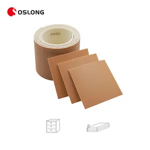 Aluminum Oxide Pre-cut Flexible Abrasive Sponge Roll Polishing Wood Furniture And Metal Sponge Sanding Rolls