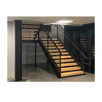 Fabricant chinois de balustrades métalliques pour escaliers en bois à double poutre