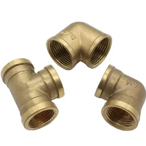 Green- High Quality Forged Npt or Bst Thread Oem Brass Elbow 90 Degrees Elbow Plumbing Pipe Fitting