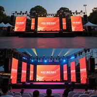 Mur Vidéo LED Géant Extérieur Sans Soudure Pleine Couleur 500x1000mm IP65 Écran de Location P4.81 Scène Centre Commercial Ascenseur