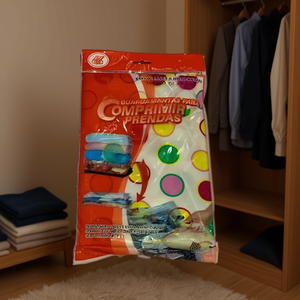 Sac de rangement sous vide Mnj 70x110 cm, design à pois, pour la compression des vêtements - Product Image 3