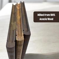 Ensemble de planches à découper 100% bois antidérapantes et faciles à nettoyer, avec design décoratif et fonctionnel, épaisseur 2 cm, style livre, blocs de découpe durables