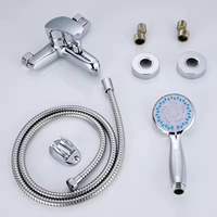 Robinet de Douche Thermostatique Mural Monocommande en Zinc Poli Chromé, Style Moderne, Léger, pour Eau Chaude et Froide