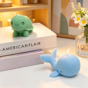 6 styles de moules en silicone pour bougies animales tricotées, formes 3D réaliste de tortue/baleine/ours/chien/<span class=keywords><strong>licorne</strong></span>, moule en résine/plâtre pour <span class=keywords><strong>décoration</strong></span> intérieure - Product Image 3