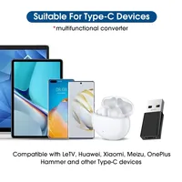Adaptor USB C Female ke USB A Male, Konverter USB 3.0 Tipe C, Konektor Berbahan Logam untuk Laptop PC Keyboard Mouse