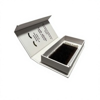 Boîte magnétique en carton personnalisée pour cadeaux cosmétiques avec estampage à chaud pour l'emballage des faux cils