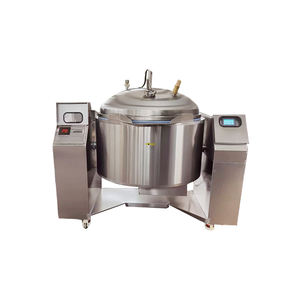 Marmite de cuisson à double enveloppe avec système de refroidissement par vide, pour mélange et agitation sous vide électrique du sirop, du sucre et de la confiture - Product Image 2