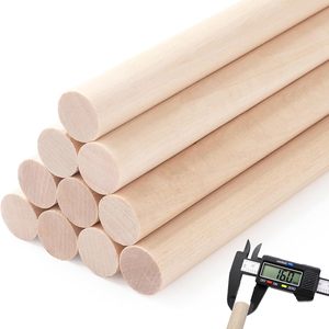 Varillas de madera redondas de 16 mm de diámetro para manualidades, para percheros de ropa. - Product Image 1