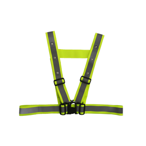 調整可能な黄色反射安全ベストLEDフラッシュANSIクラス1ジョギングランニングサイクリング用スタイリッシュなデザインカスタマイズ可能ロゴ - Product Image 3