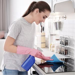 ANBOSON Gant en <span class=keywords><strong>latex</strong></span> rose réutilisable de lavage de la vaisselle à manches longues de 12 pouces du fabricant - Product Image 6