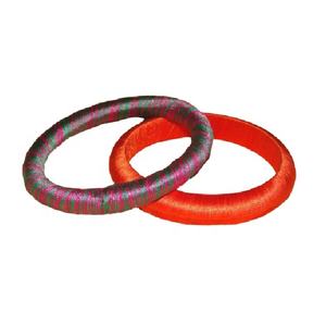 <b>Matching</b> Color High Quality Handcrafted Threads Bangle Set of Two Custom Color Logo Luxury Wedding Hot Sell Low MOQ - Product Image 5