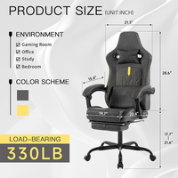 Chaise de jeu OEM économique en gros, chaise d'ordinateur pour le gaming, chaise de jeu à dossier haut avec base en acier réglable pour les utilisateurs à domicile