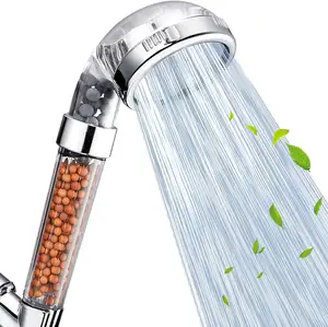 Cabezal de ducha de lluvia de alta presión Leelongs, sistema de piedra de plástico lujoso de mano, cabezales de ducha con filtro de vitamina VC iónica