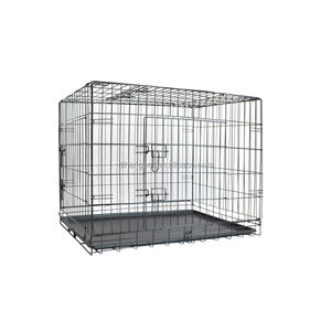 Realizzato in cina con più dimensioni di pieghevole doppia porta in metallo filo gatto e cane gabbie e gabbie per animali domestici con alto clic - Product Image 6